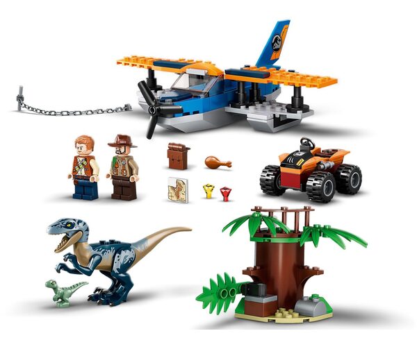 Конструктор LEGO Jurassic World Велоцираптор: спасение на биплане (75942), фото №4