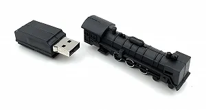 USB-флеш-накопичувач Onwomania Locomotive Train 32GB USB 3.0 Black synthetic.ua - Фото 1