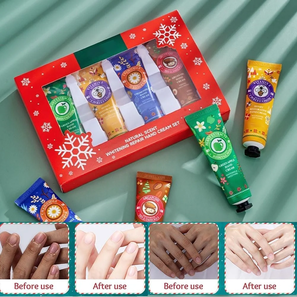 Крем для рук Набір Різдвяний, Набір кремів для рук, 4 шт, фото №5