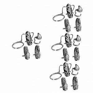 Кільця для нігтів Minkissy, 16 шт, відкриті, регульовані, кристалічні - Фото 1