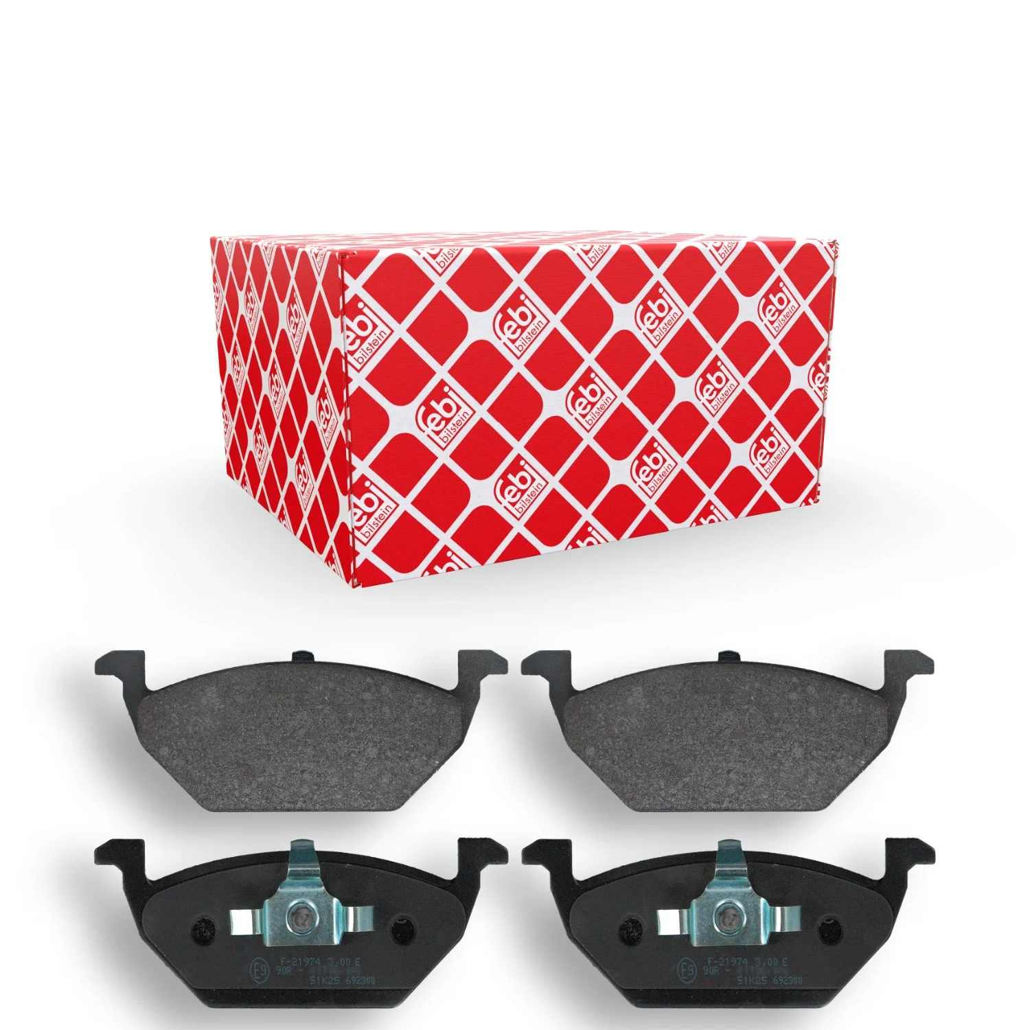 Комплект тормозных колодок, дисковый тормоз FEBI BILSTEIN 16328 для AUDI SEAT SKODA VW, фото №1