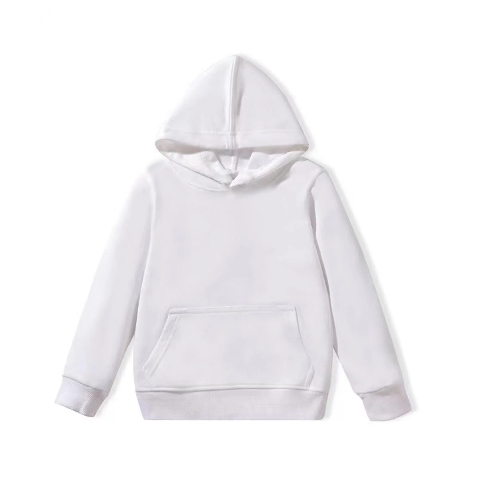 Детская однотонная толстовка с длинными рукавами и вставками для мальчиков/девочек, теплая кофта, фото №2