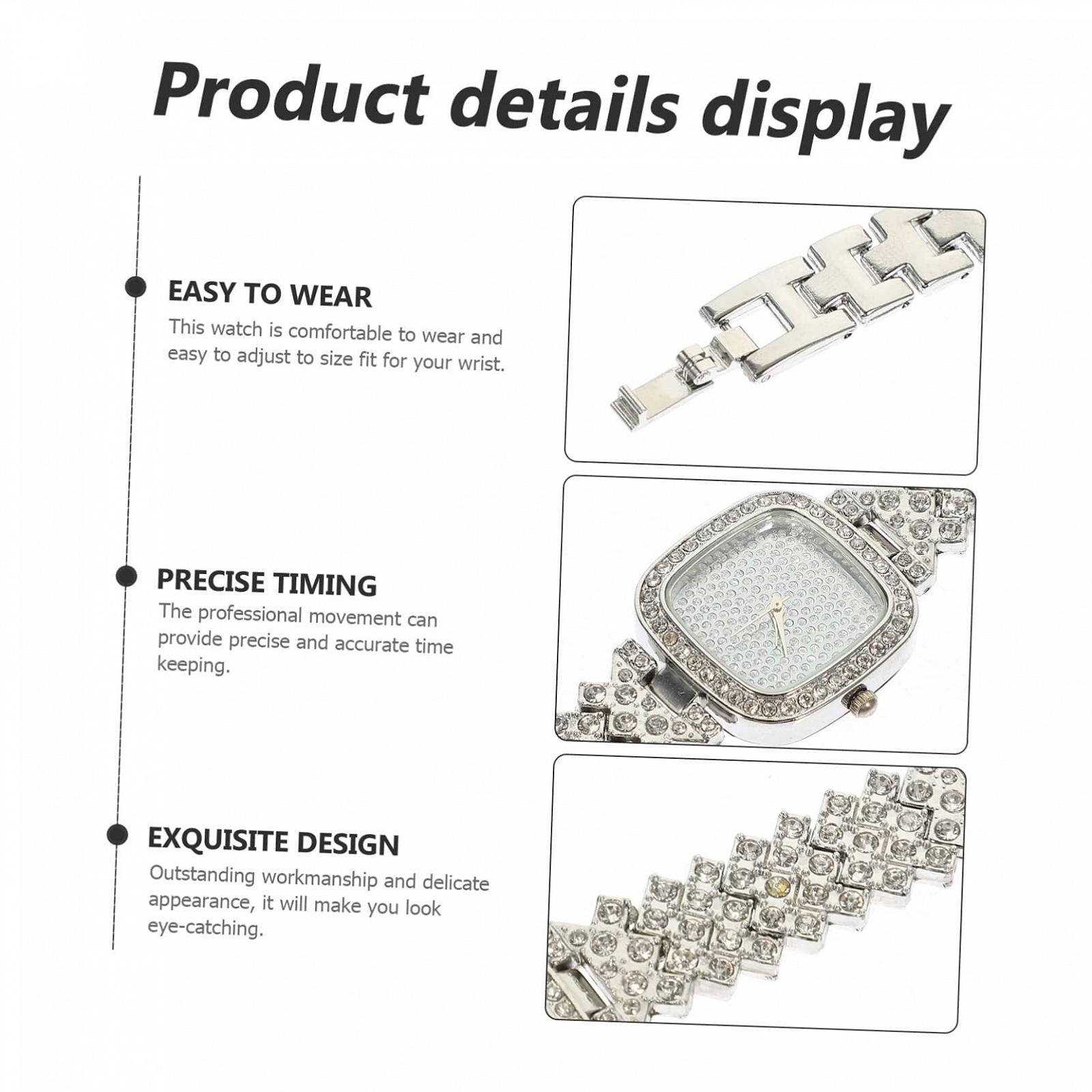 Наручные часы Женские WRITWAA С украшением из страз Модный дизайн Розовое золото, фото №4 Наручные часы Женские WRITWAA С украшением из страз Модный дизайн Розовое золото, фото №4