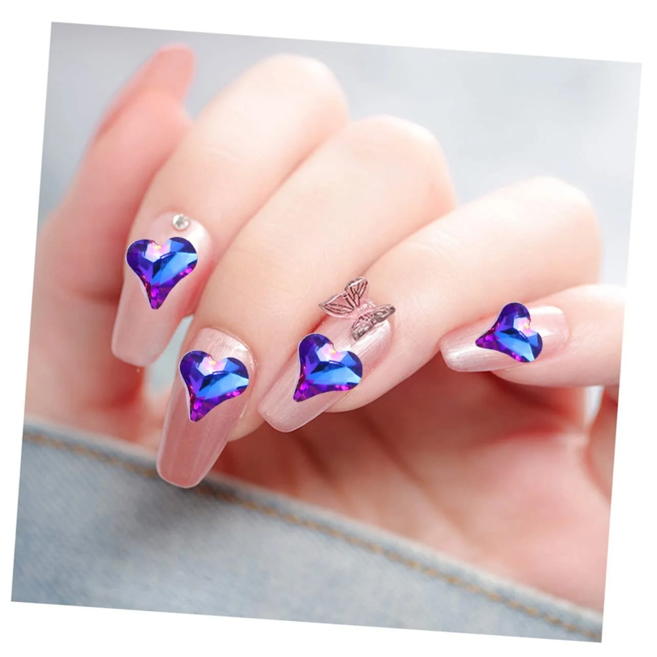 Наклейки для ногтей Toyvian 20 шт декоративные для ногтей украшения для ногтей маникюрные аксессуары подходят для DIY дизайна ногтей дома, фото №2