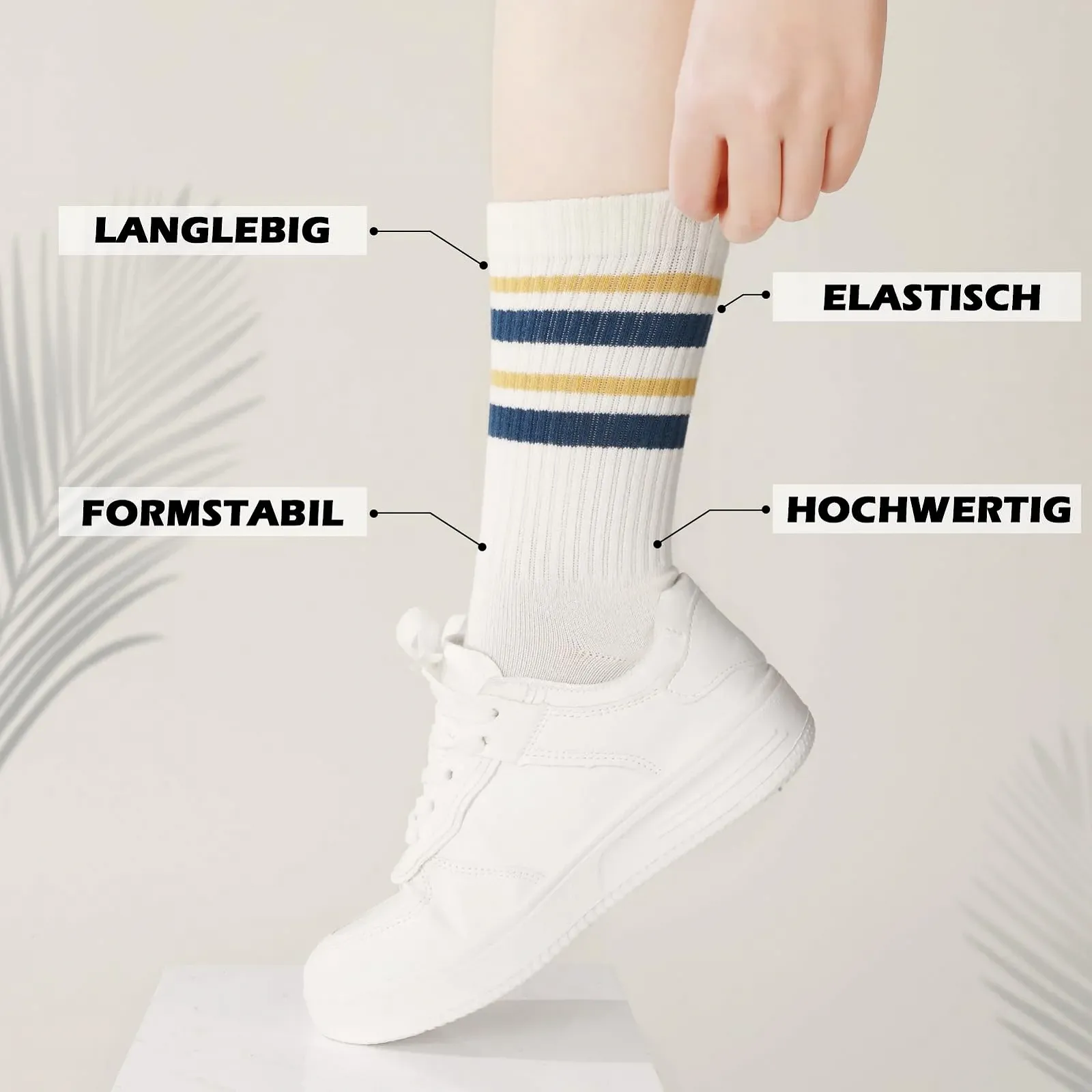 Шкарпетки тенісні жіночі смугасті спортивні 38-42, фото №5