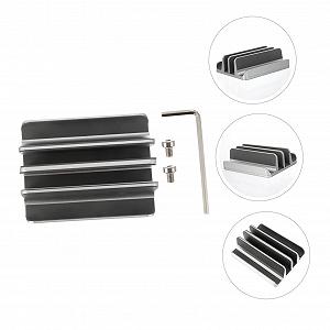 Вертикальная подставка для ноутбука Алюминиевый сплав Практичная Подставка для стола и офиса Элегантная для ноутбуков и планшетов Стабильная и современная synthetic.ua - Фото 1