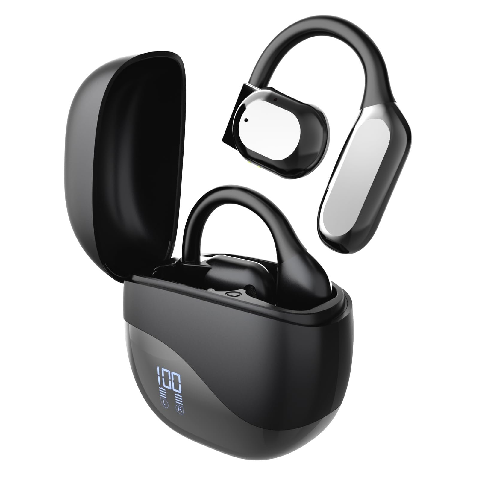 Наушники-переводчики SANOTO Ki, 134 языка, AI, наушники открытого типа с переводом в реальном времени, для путешествий, бизнеса, обучение, фото №1