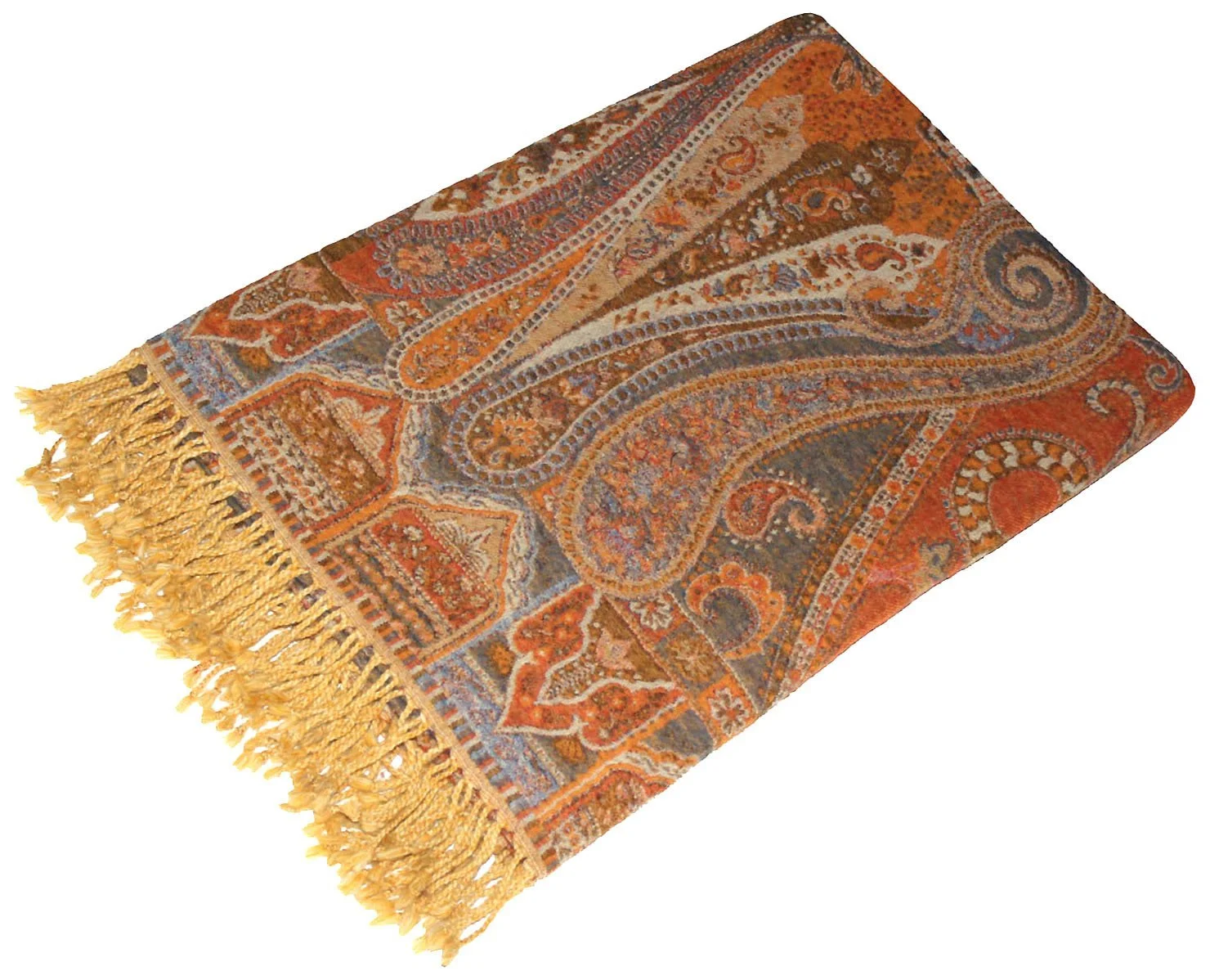 Покривало Lorenzo Cana Вовна Жакардовий Тканий візерунок Пейслі М'яка Покривало 100% Вовна Покривало для дивану, фото №2