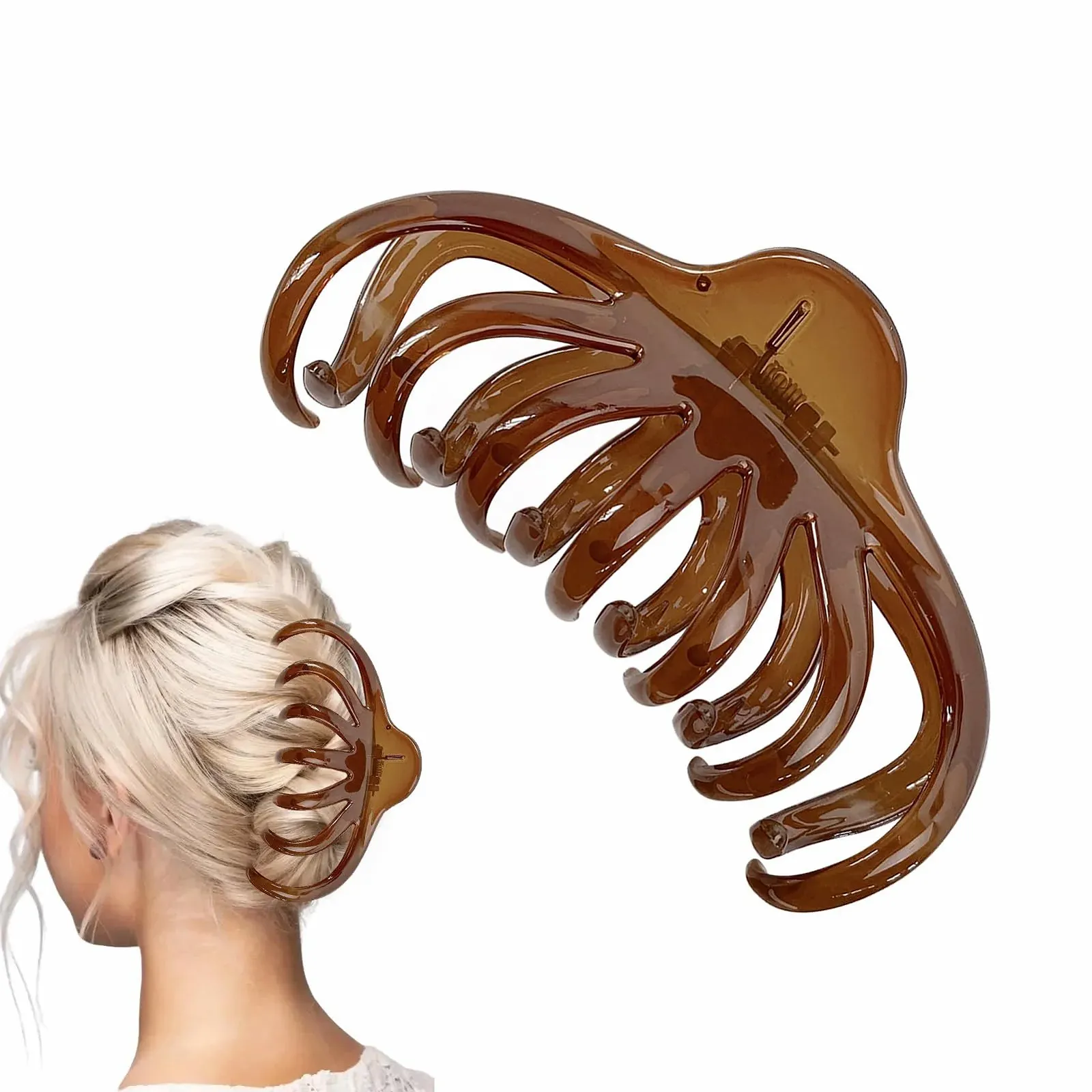 Большая заколка для волос Осьминог - Заколка Осьминог - Нескользящие заколки для волос | Прочные модные парикмахерские аксессуары для тонких волос для женщин и подростков, фото №8 Большая заколка для волос Осьминог - Заколка Осьминог - Нескользящие заколки для волос | Прочные модные парикмахерские аксессуары для тонких волос для женщин и подростков, фото №8