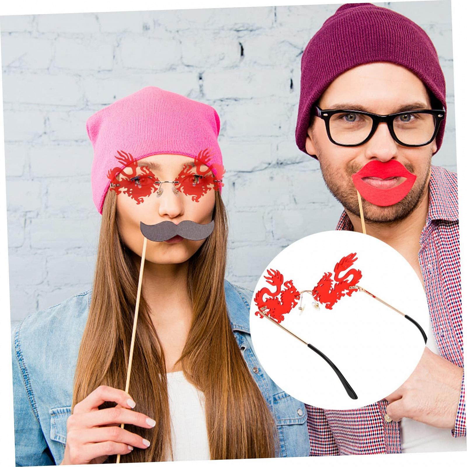 Сонцезахисні окуляри Вогонь PACKOVE 3 пари, червоний, фото №2