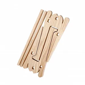 Подставка для ноутбука деревянная, складная, многофункциональная, стабильная полка-органайзер для ноутбука/планшета с элегантной поверхностью - Фото 1