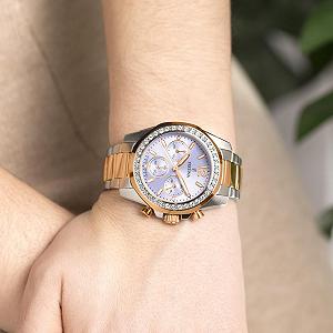 Женские часы Festina Boyfriend Rainbow F20608/3 Стальной корпус, стальной браслет, синий, браслет synthetic.ua - Фото 1