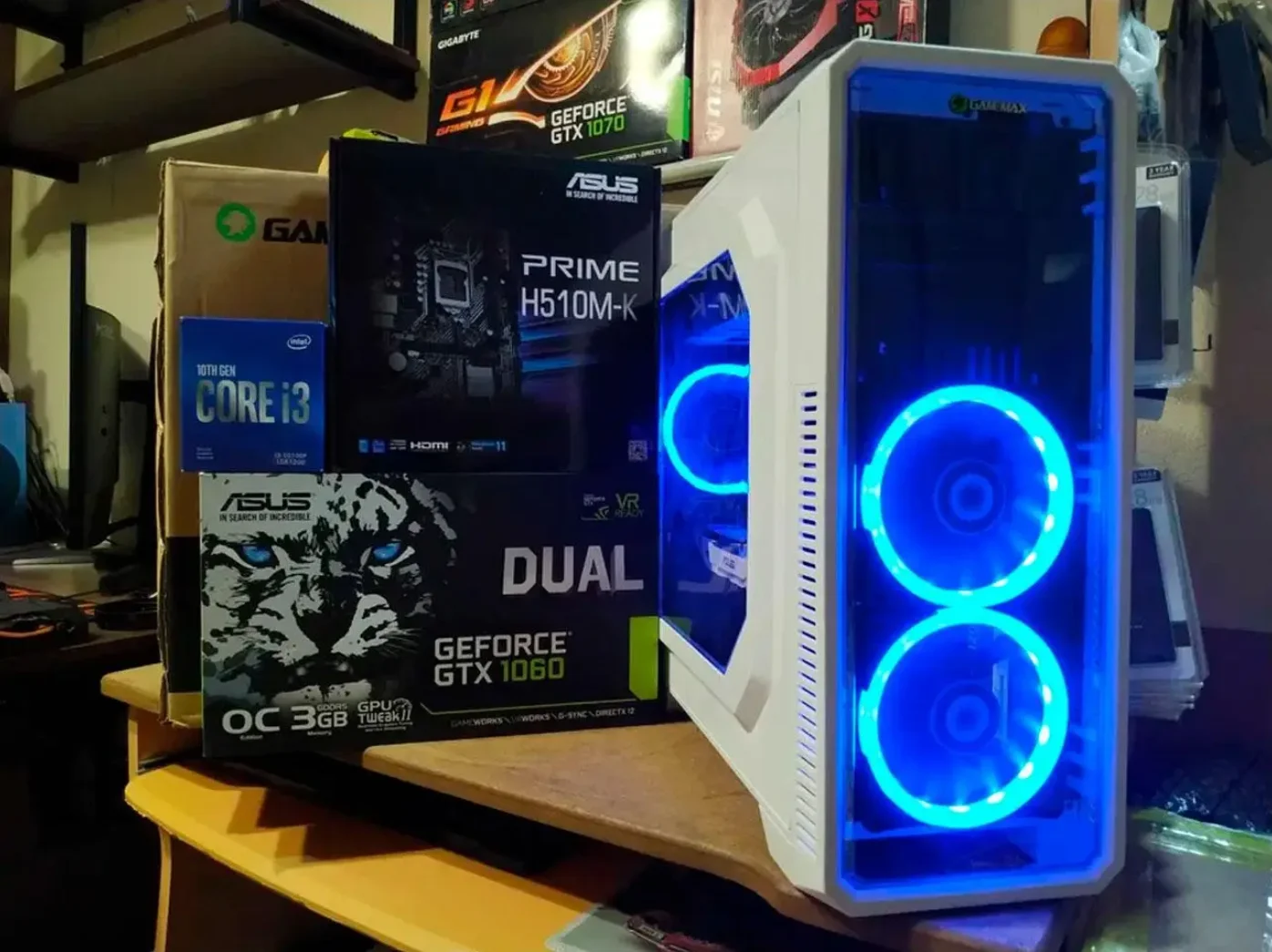 Ігровий комп'ютер Intel Core i3 12100F 4.3GHZ, GTX1060, 16GB DDR4, SSD240, 500GB, фото №2