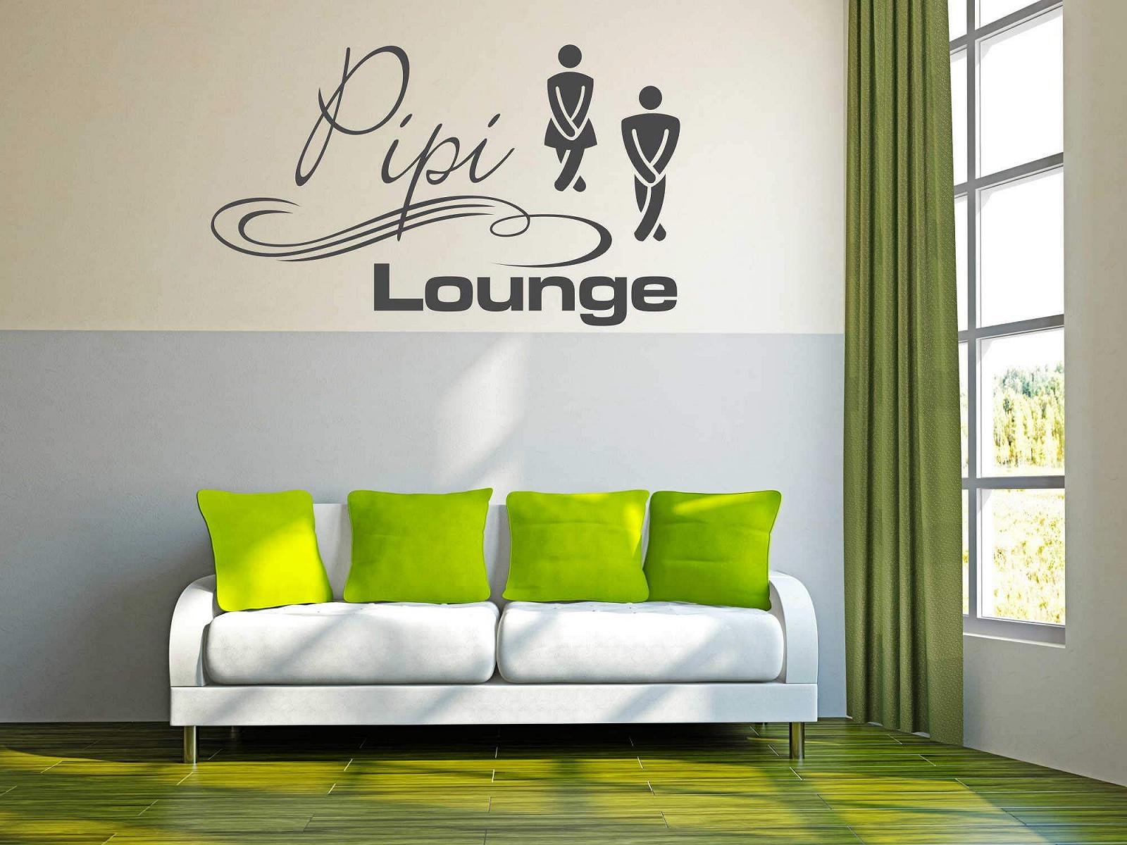 Наклейка на двері/стіну A025 Pipi Lounge 30 x 18 см Антрацит, фото №5 Наклейка на двері/стіну A025 Pipi Lounge 30 x 18 см Антрацит, фото №5