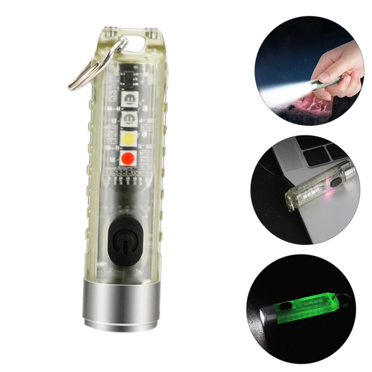 Ліхтар HOMSFOU Led Маленький USB Акумуляторний Брелок Підвісний Портативний Інструмент для Освітлення для Кемпінгу, фото №7 Ліхтар HOMSFOU Led Маленький USB Акумуляторний Брелок Підвісний Портативний Інструмент для Освітлення для Кемпінгу, фото №7