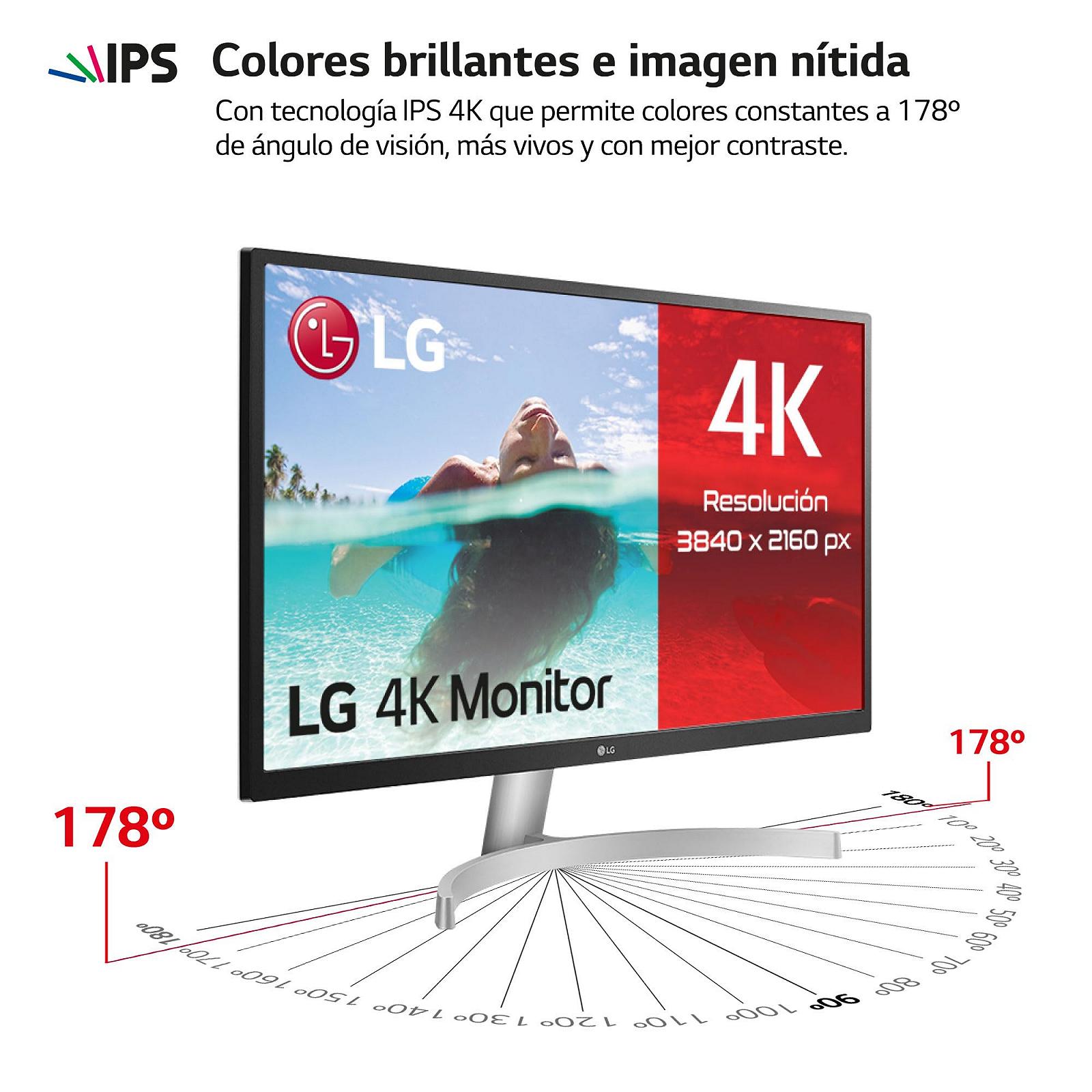 Монитор LG Electronics LCD 27UL500-W 27" 4K IPS 3840x2160 16:9 60Hz 5мс наклон, черный, фото №3