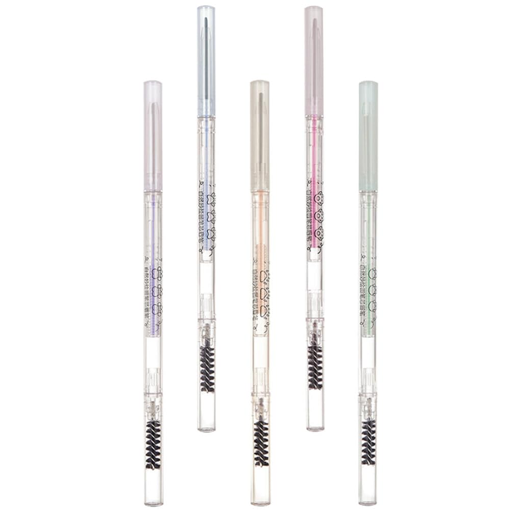 Олівець для брів Minkissy Doppelkopf з пензлем, фото №1