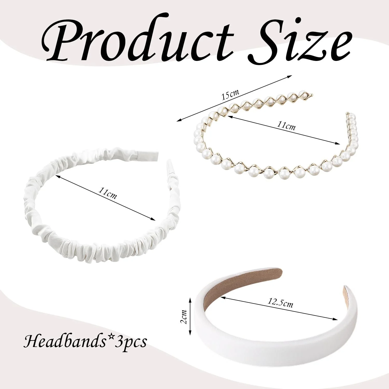 Обруч Elees Перлинний Білий, фото №2