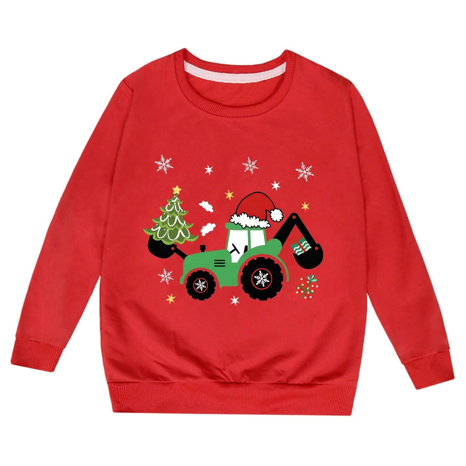 Generisch Легкий модный детский свитшот с принтом букв, круглый вырез, длинные рукава, фото №2