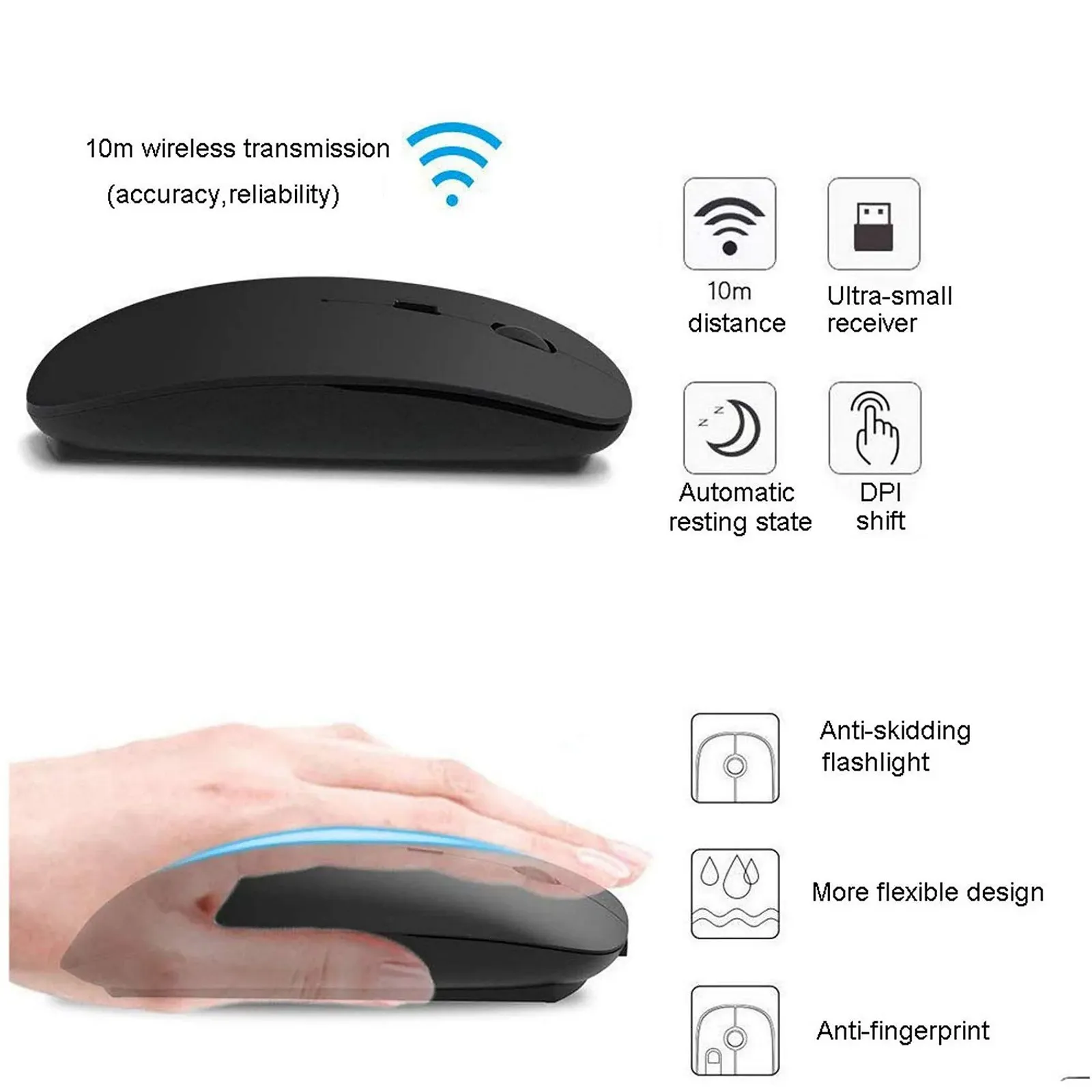 Мышь EasyULT беспроводная перезаряжаемая, фото №4