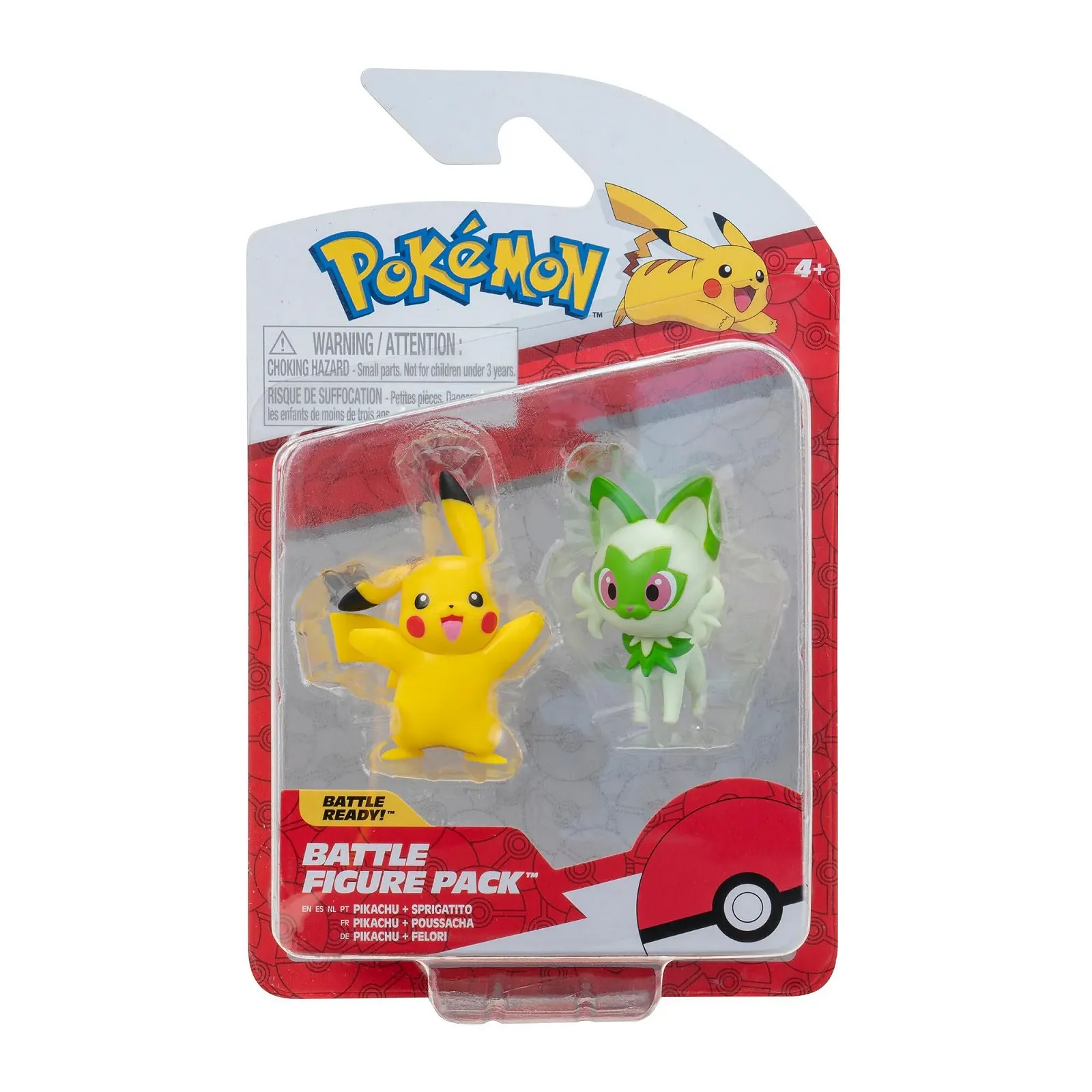 Набір фігурок Jazwares Pokémon PKW3358 Pikachu & Felori 5 см, фото №1