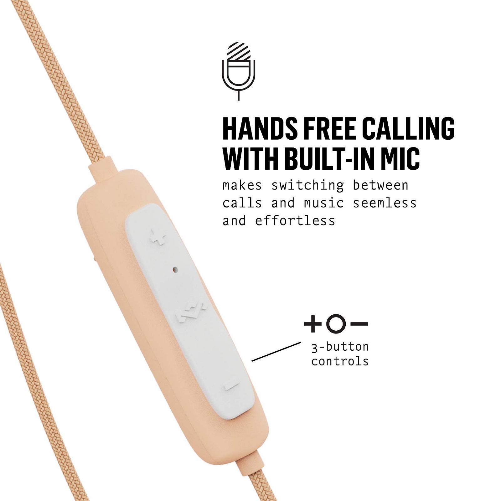 Навушники House of Marley Smile Jamaica Wireless 2 Вставні Bluetooth IPX-4 Рожевий, фото №2
