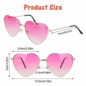 Солнцезащитные очки Сердце TOPBELIEF 3 пары Красные synthetic.ua - Фото 1