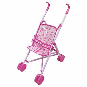 Коляска для кукол Bambi M 0348 игрушечная коляска-трость 58 х 13 см Сердце - Фото 1