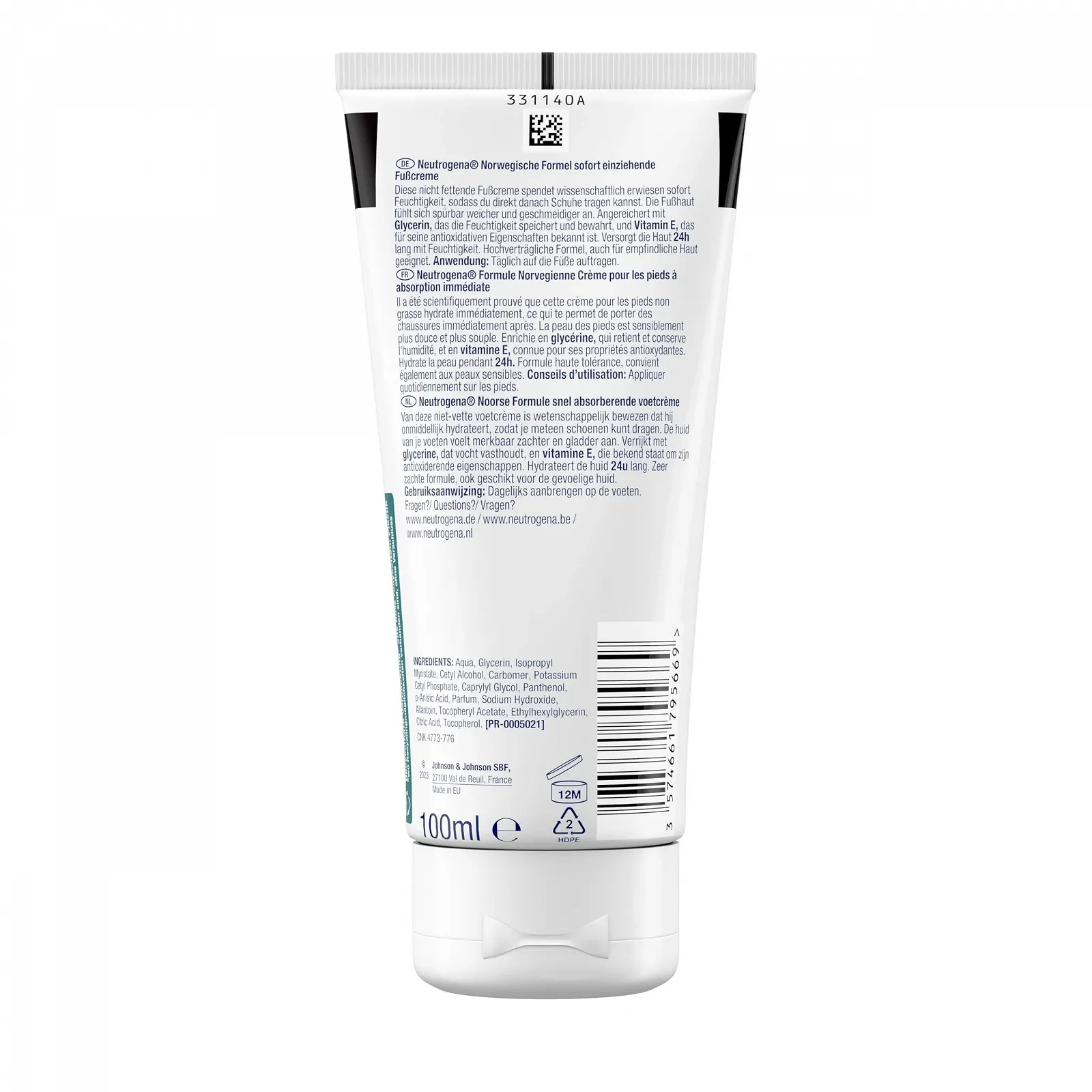 Крем для ног Neutrogena Norwegian Formula быстро впитывающийся с 15% глицерином и витамином E 100 мл, фото №7 Крем для ног Neutrogena Norwegian Formula быстро впитывающийся с 15% глицерином и витамином E 100 мл, фото №7