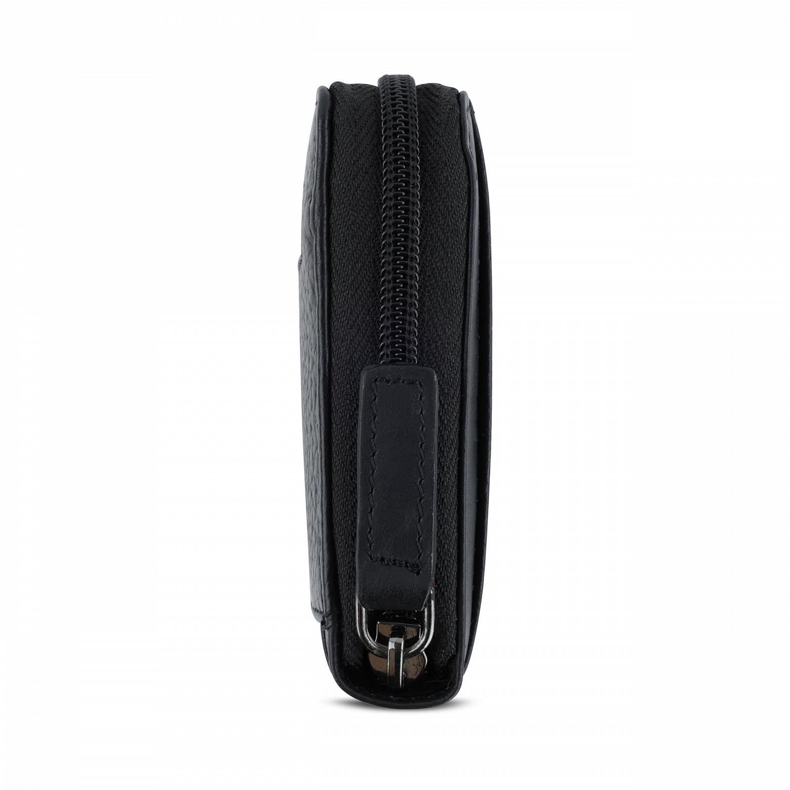 Кошелек bugatti Sina Long Zip Женский Кошелек Из Натуральной Кожи Женский, черный, Элегантный, фото №5