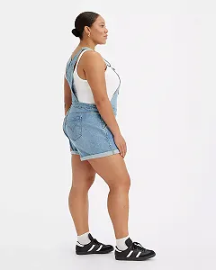 Жіночі джинсові шорти  Levis - Pl Shortall In The Field Plus - 22 synthetic.ua - Фото 1