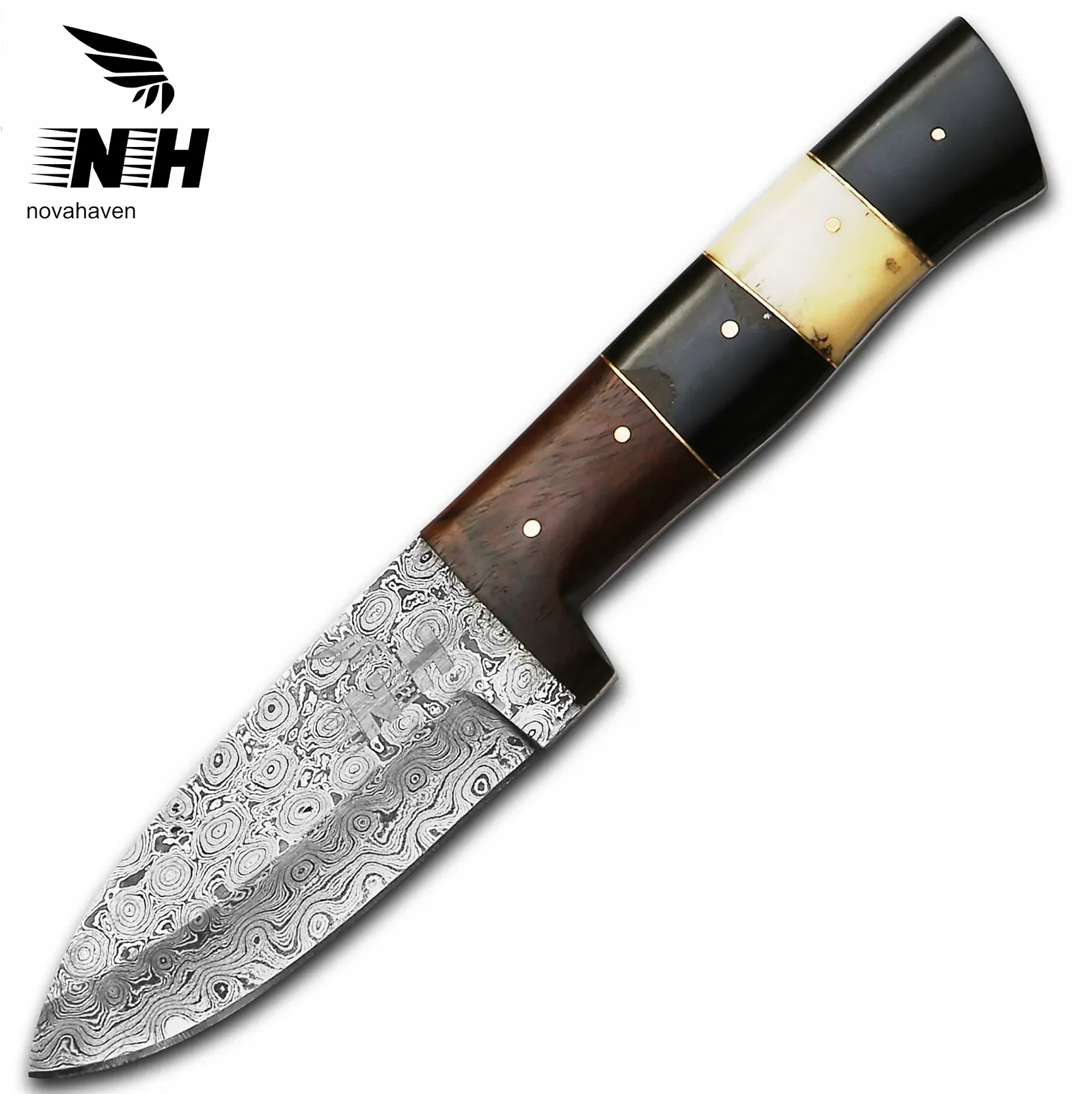 Ніж для оброблення шкур Novahaven Premium Handmade Damascus Steel, фото №7 Ніж для оброблення шкур Novahaven Premium Handmade Damascus Steel, фото №7