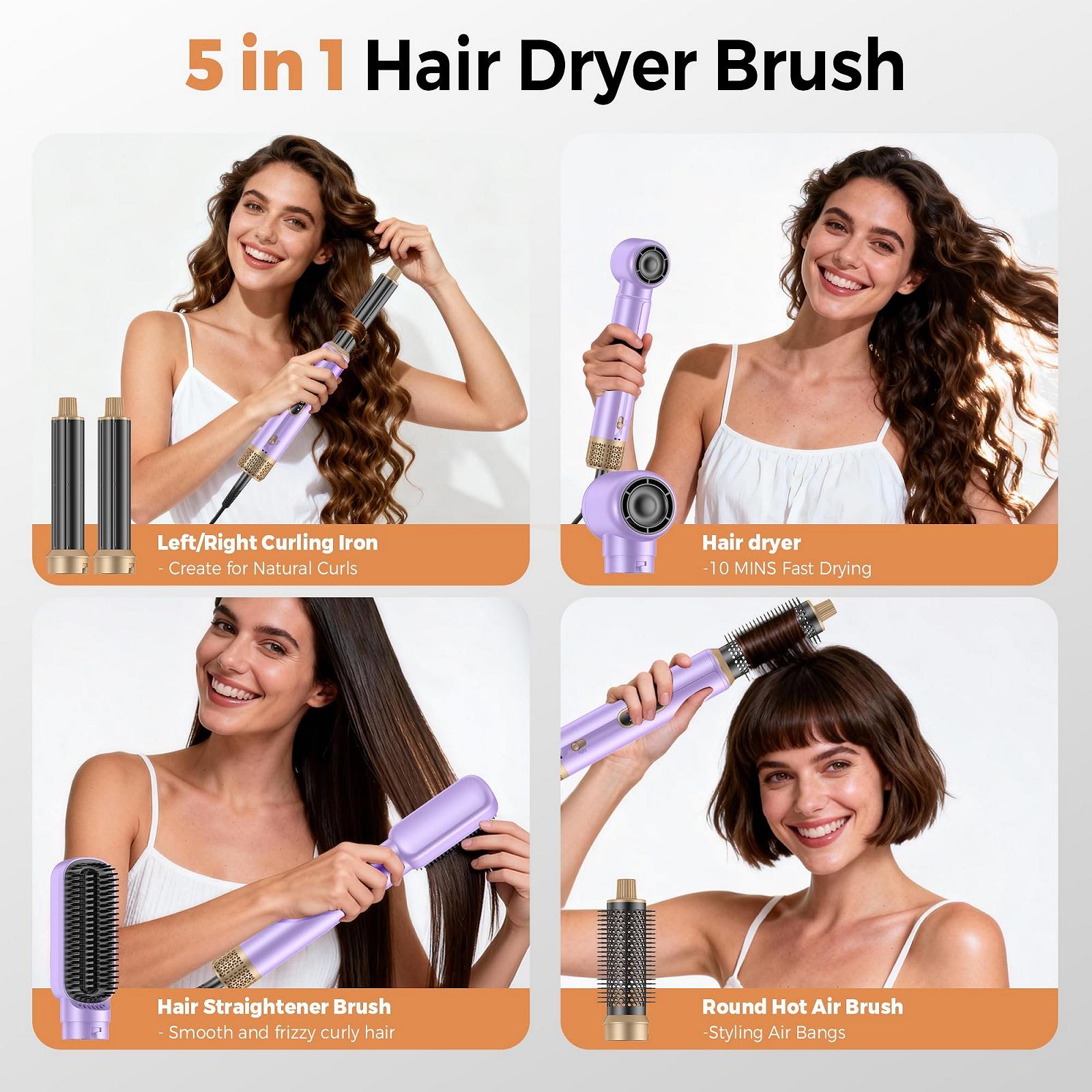 Стайлер для волос UMIGA Airstyler 5-in-1 Set 1000 W Light Purple, фото №6 Стайлер для волос UMIGA Airstyler 5-in-1 Set 1000 W Light Purple, фото №6