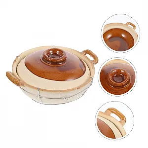 Кастрюля-сотейник Ciieeo Керамическая Термостойкая с двойной ручкой synthetic.ua - Фото 1