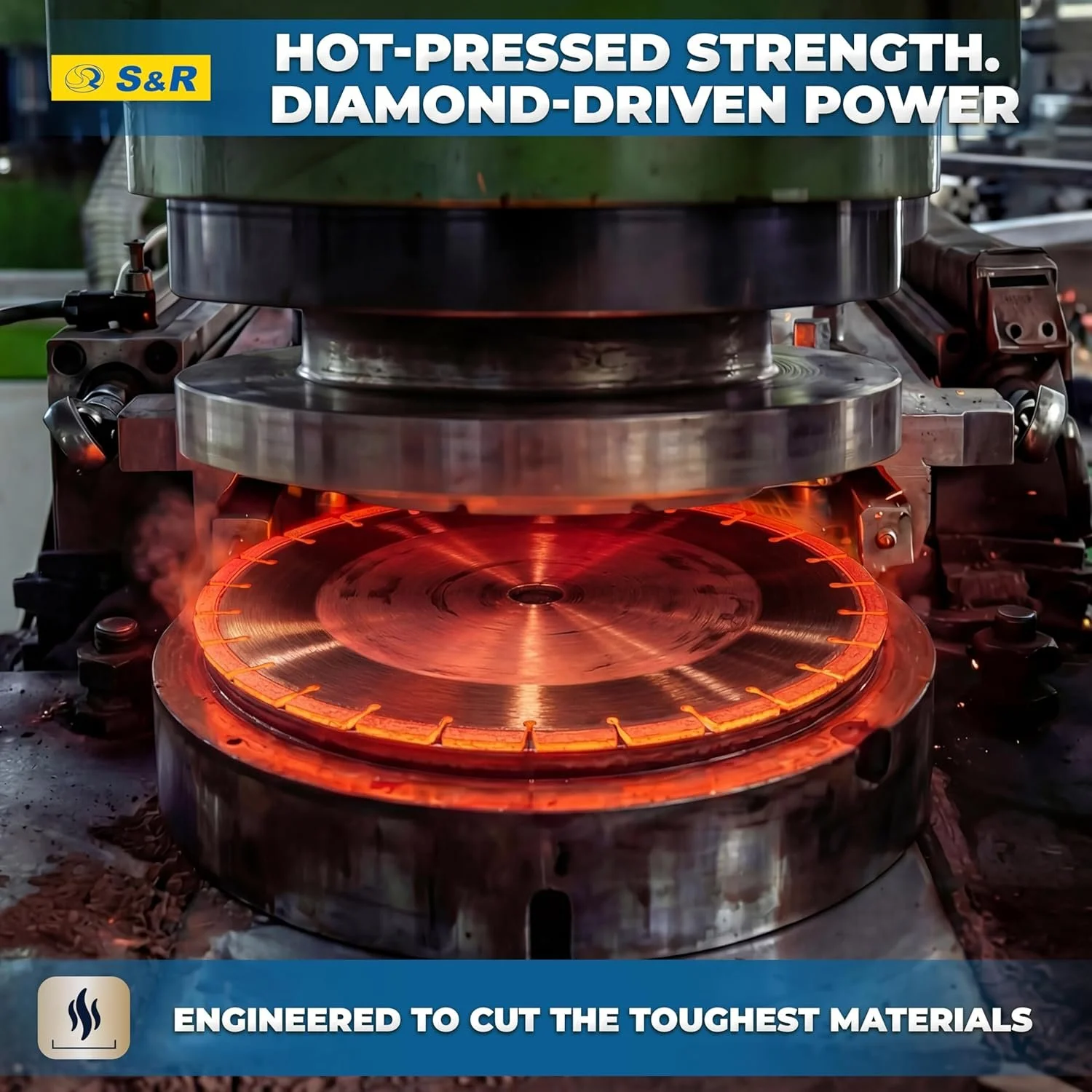 Алмазний відрізний диск S&R / 450 x 25,4 мм / Срібний, фото №3