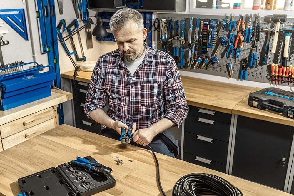 Автоматический стриппер и кусачки HÖGERT TECHNIK 210 мм 0.05-10 мм² SK5 Steel с функцией кримпера, фото №6