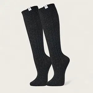 Жіночі шкарпетки з вовни мериноса 2 пари з вовною мериноса в жакардовому візерунку модних кольорів synthetic.ua - Фото 1