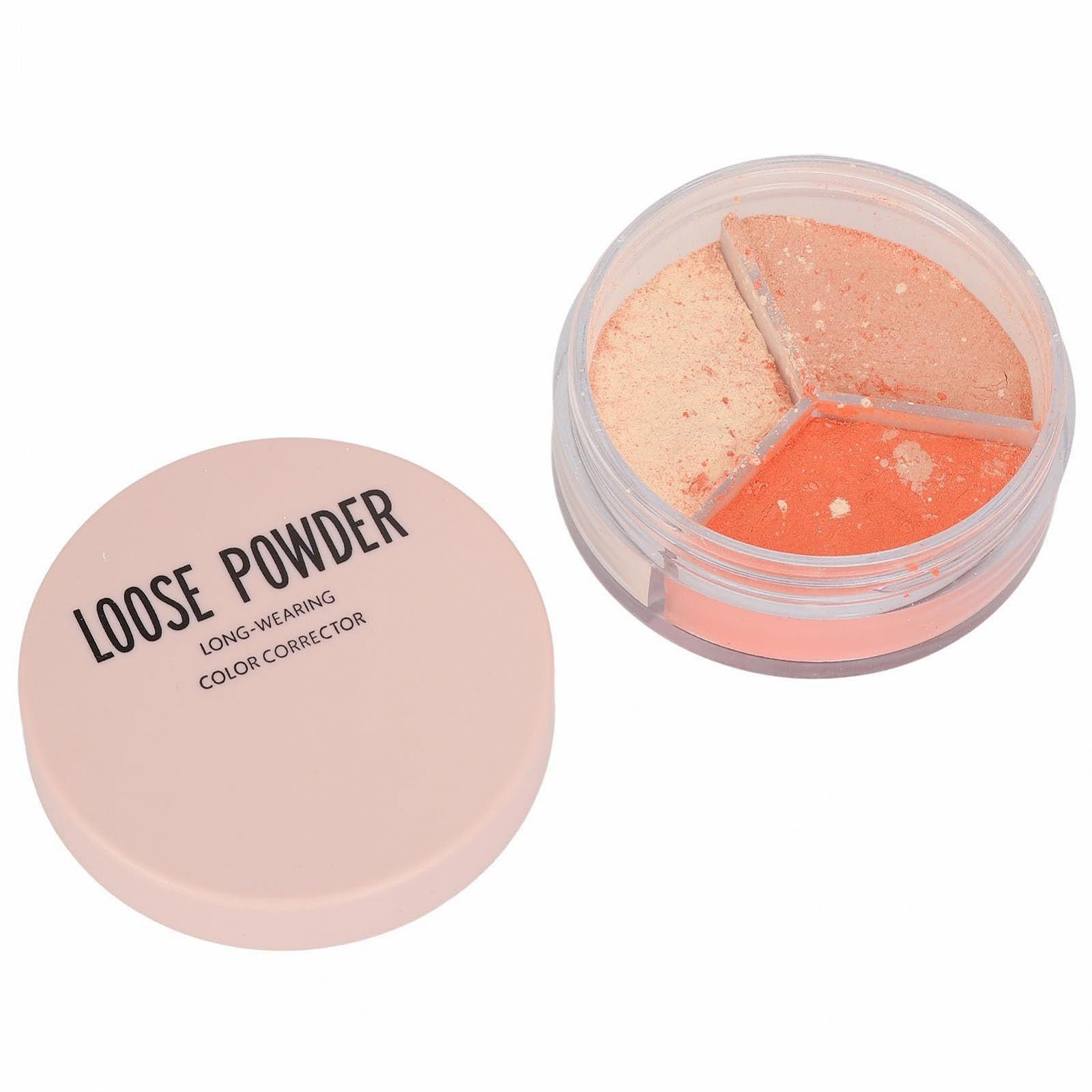 Пудра рассыпчатая Perfect Look трехцветная, контроль жирности, стойкая, 3 цвета, нежная текстура, фото №4