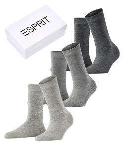 Шкарпетки ESPRIT Solid Mix, 3 пари - Фото 1