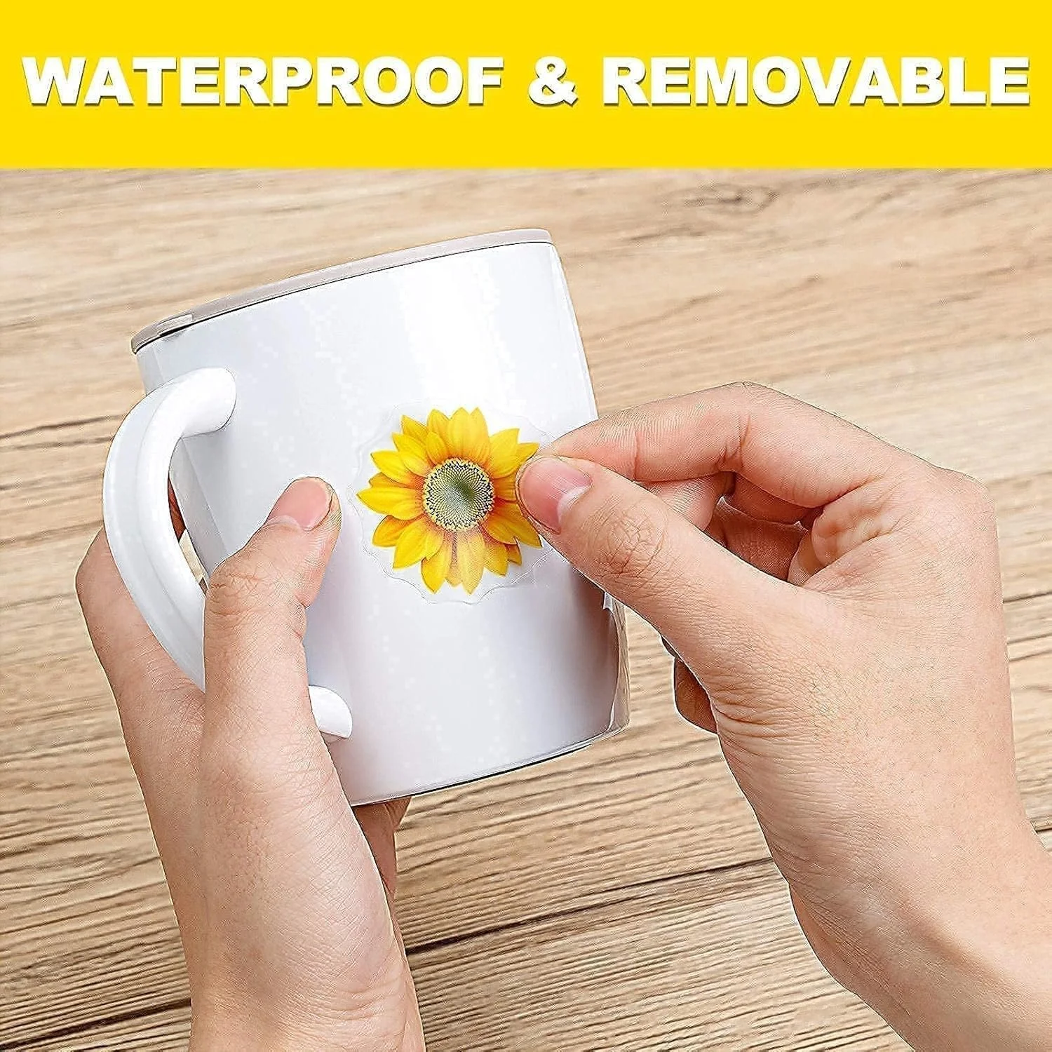 Наклейки на стіну Large Sunflower 39 штук Жовті, фото №8