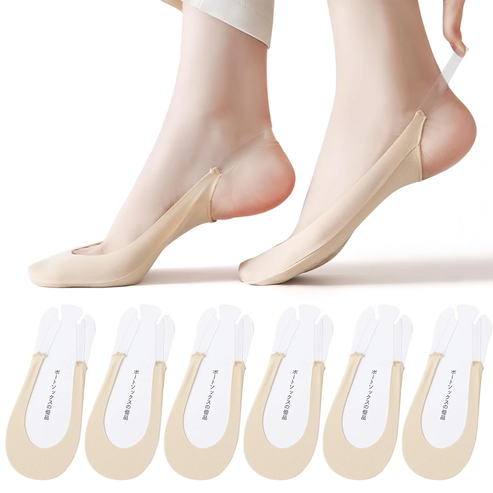 Шкарпетки Підслідники Жіночі для Сандалів та Високих Підборів 35-40 (6 пар), фото №1