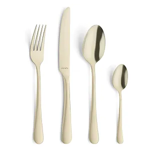 Набір столових приборів Amefa Austin Champagner, 24 предмети, золотистий synthetic.ua - Фото 1