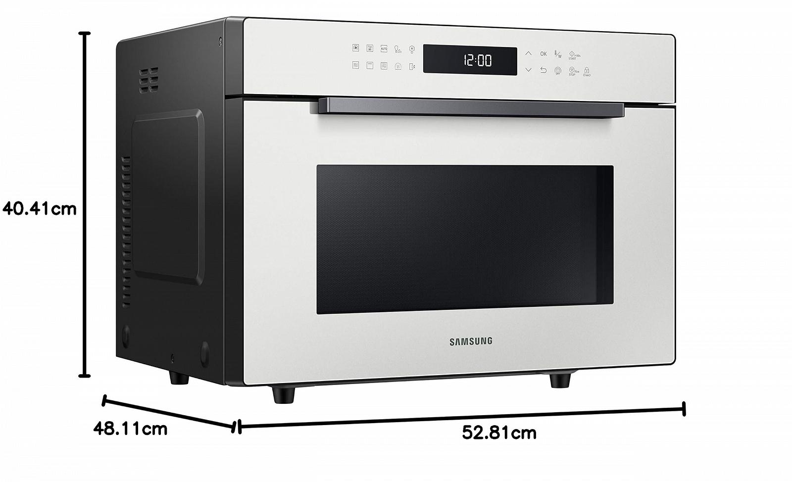 Мікрохвильова піч Samsung MC35R8058CE/ET 35 л 900 Вт + 1450 Вт Air Fry Порцелянова, фото №8