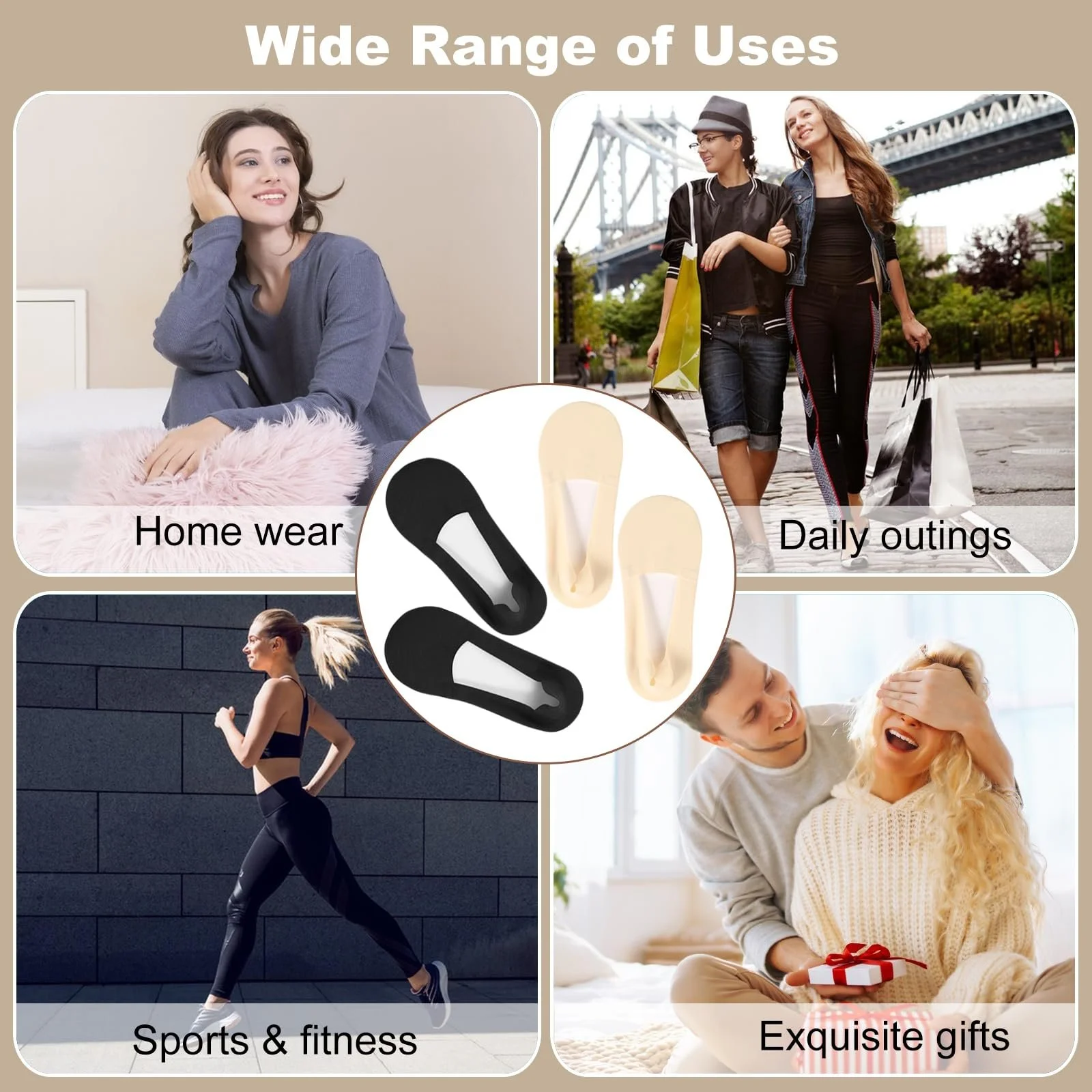 Жіночі шкарпетки Тип Ankle 34-38, дихаючі балетки шкарпетки літні, 10 пар, фото №7