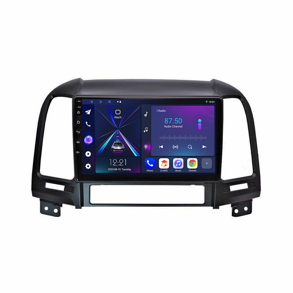 Штатна магнітола Hyundai Santa Fe 2 2006-2012 9дюйм, фото №1