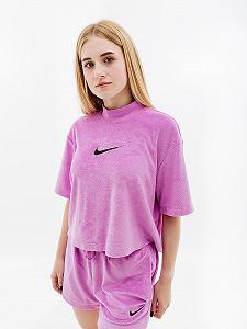 Футболка Nike W NSW MOCK SS TEE TRRY MS XS - Фото 1