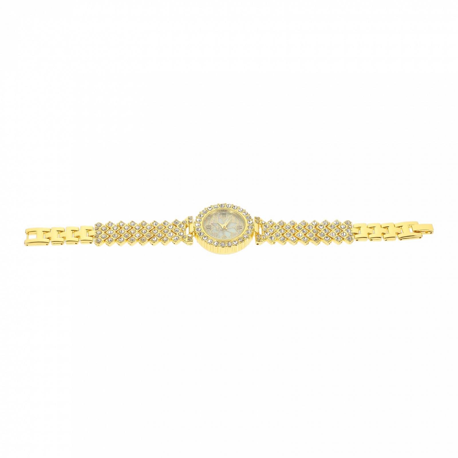 Жіночий годинник OATIPHO з кристалами сріблястий сплав, фото №1