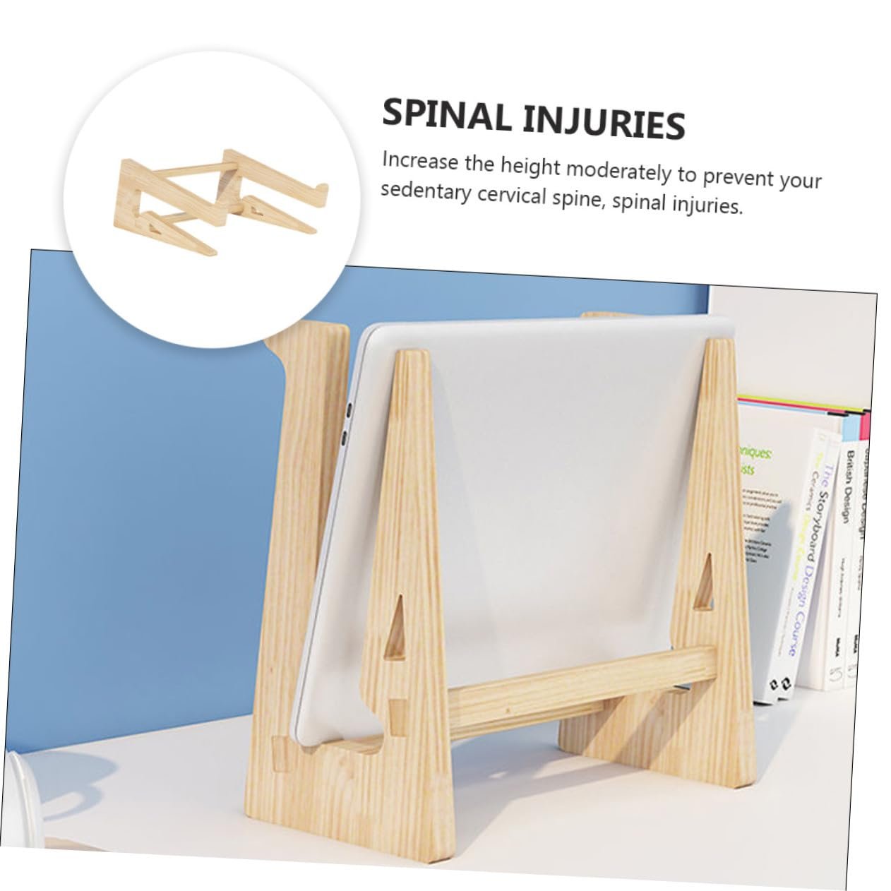 Подставка для ноутбука Деревянная Массивная Эргономичная, фото №7