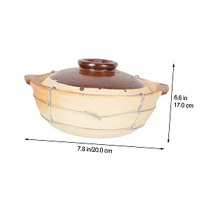 Кастрюля LIFKOME керамическая термостойкая с одной ручкой synthetic.ua - Фото 1