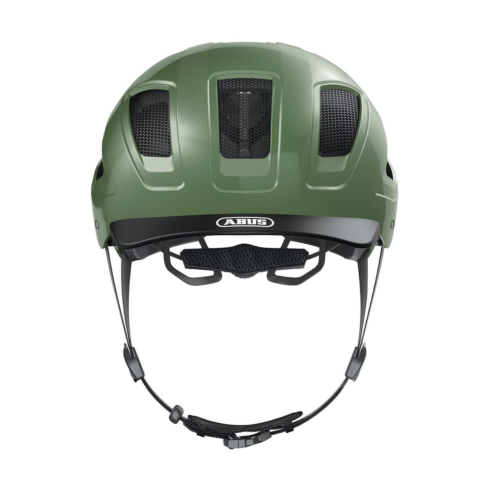 Шолом Міський ABUS Hyban 2.0 з заднім ліхтарем, ABS, Jade Green, розмір M (52–58 см), фото №2